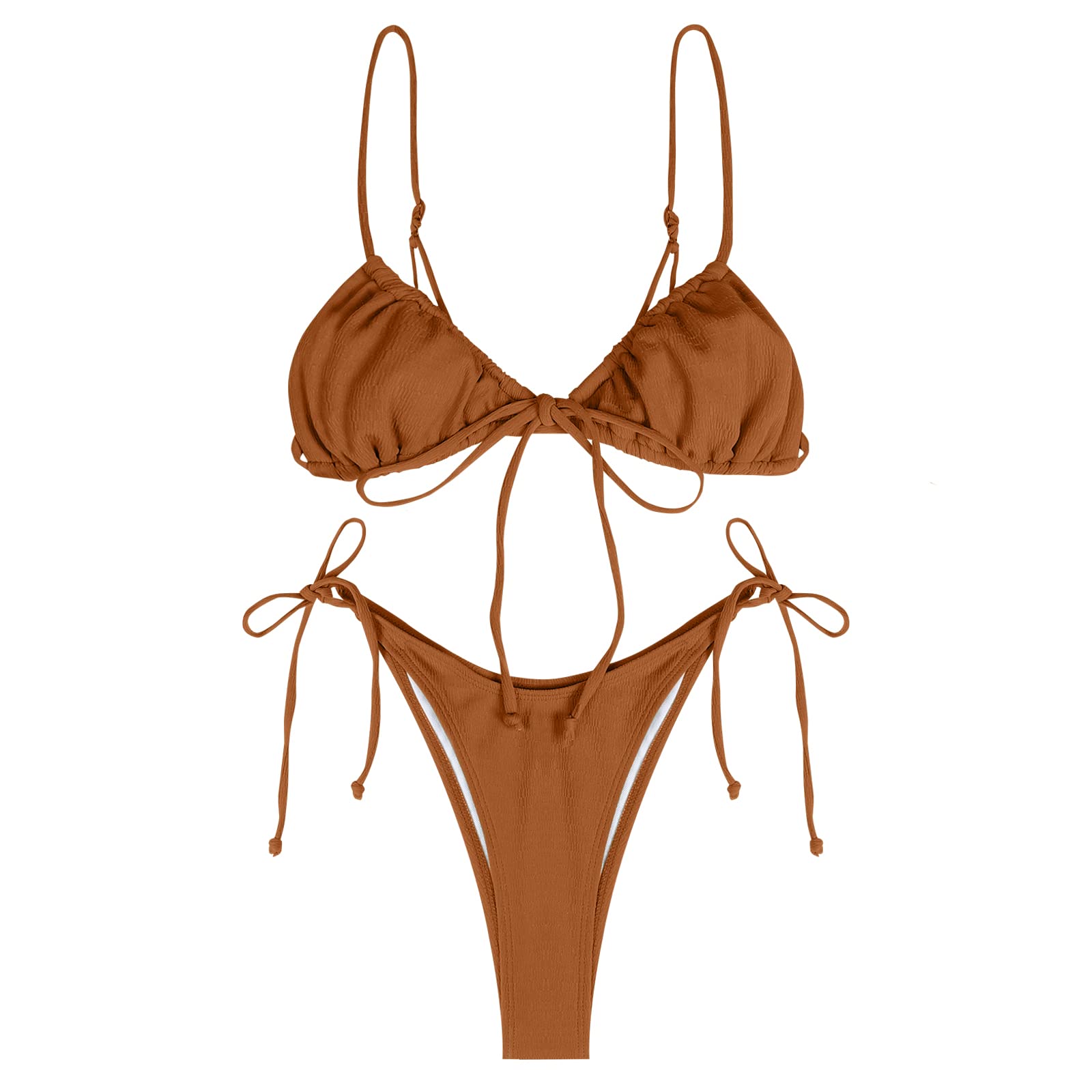 Womens High Cut Thong Bikini Set