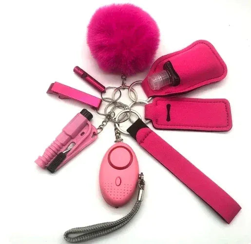 Rachymack 15 Self-Defense Keychain Set for Women