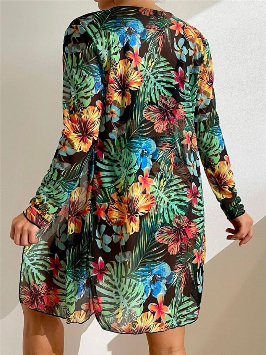 Rachymack 3 Piece Floral Printed Push Up Bikini Set