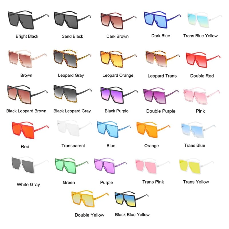 Rachymack Big Frame Sun Glasses Female Vintage Retro Unisex Oculos Feminino