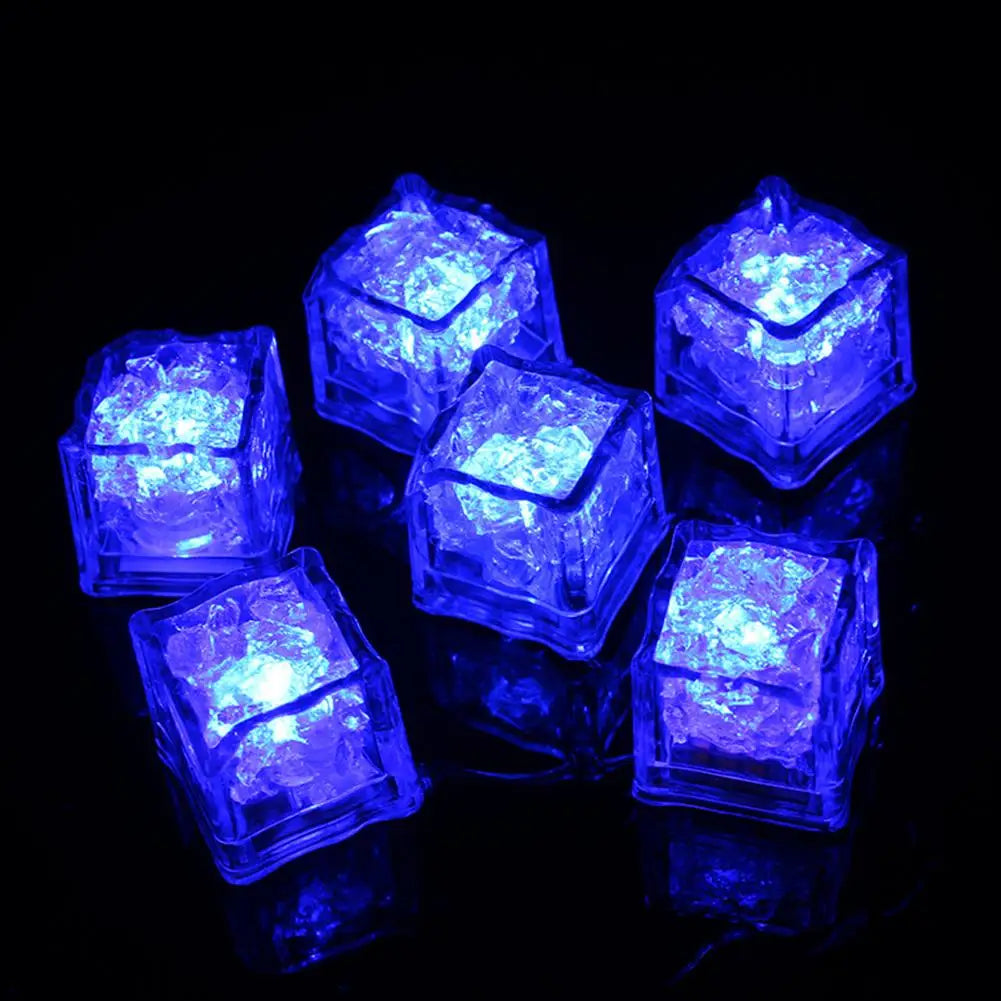 Rachymack Blue / 36PCS Waterproof Led Ice Cube Drinking Party Wine Decoration