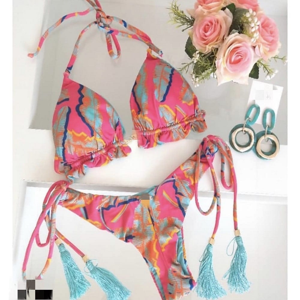 Rachymack MK10 / S Female patterned Sexy Bikinis Set
