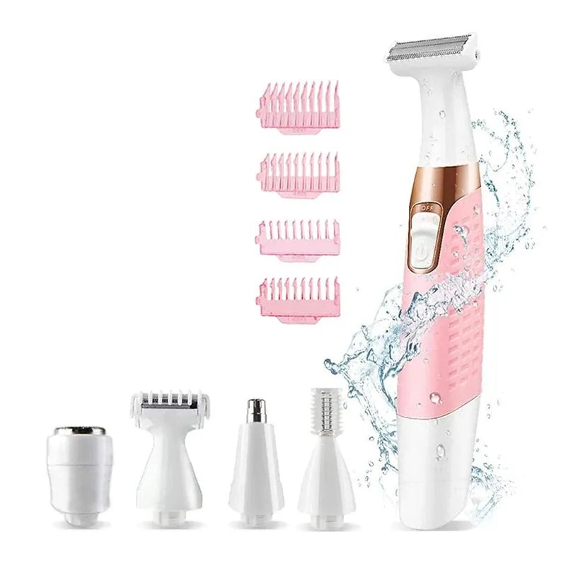 Rachymack Pink 5-in-1 Women’s Painless Hair Trimmer