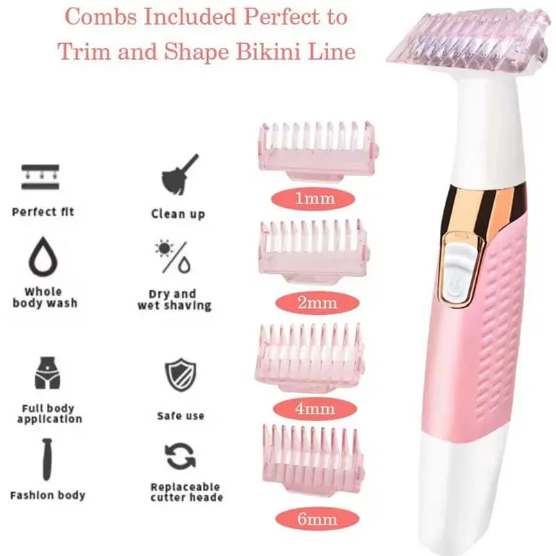 Rachymack Pink 5-in-1 Women’s Painless Hair Trimmer