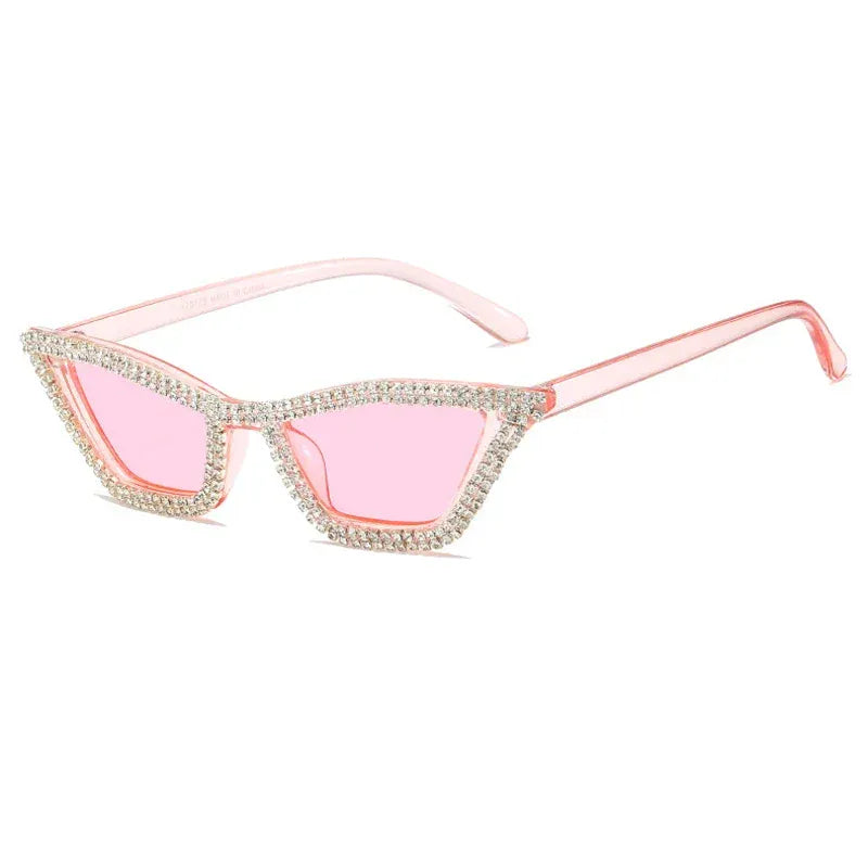 Rachymack Pink Rachymack Dazzling crystal diamond Cat Eye Sunglasses