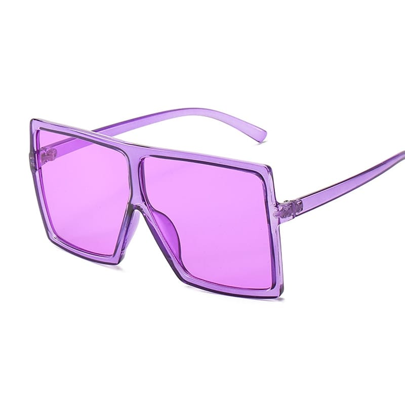 Rachymack Purple Big Frame Sun Glasses Female Vintage Retro Unisex Oculos Feminino