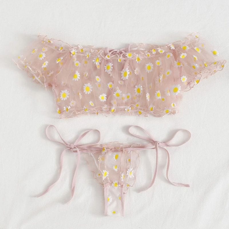 Rachymack Sexy Lingerie Flowers Embroidery Sleepwear Plus Size