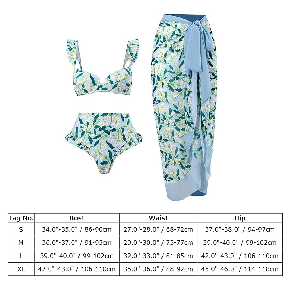 Rachymack Swimwear Bathing Suit with Cover Up Set