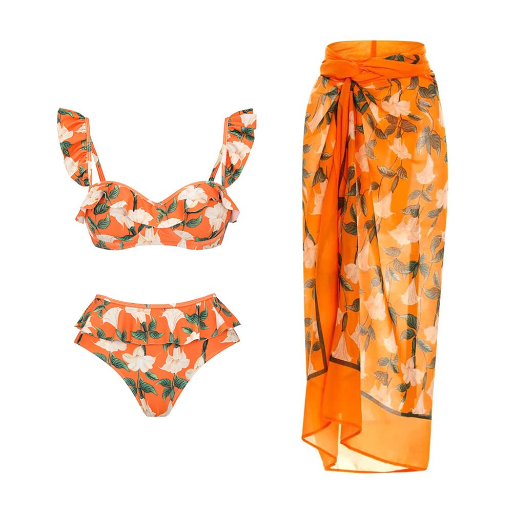 Rachymack Swimwear Bathing Suit with Cover Up Set