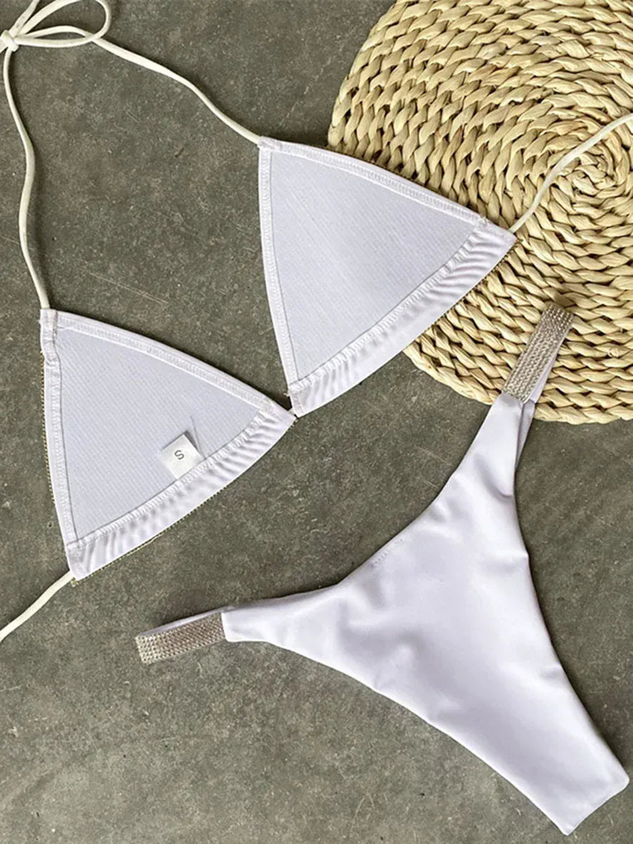 Rachymack Swimwear Diamond Bikini Women Swimsuit | Swimwear Two Pieces Bikini Set