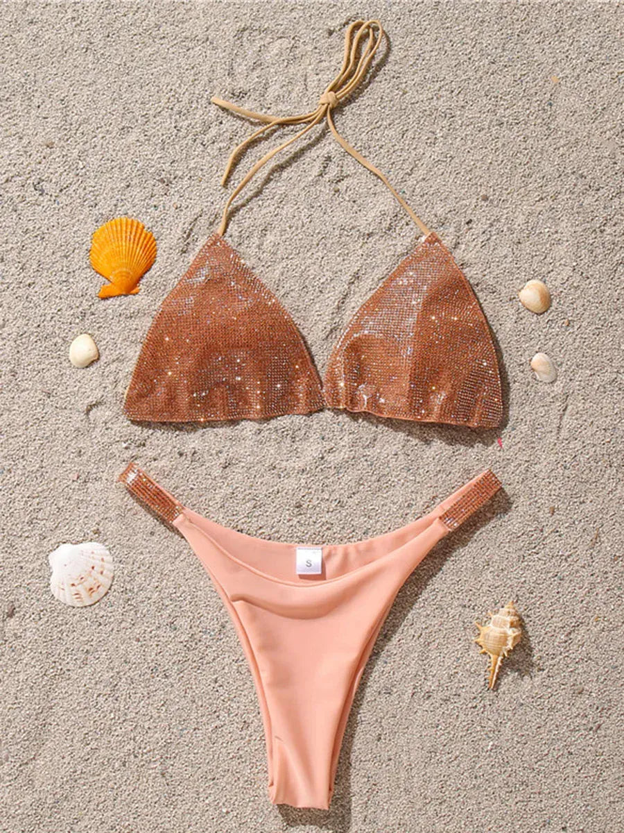 Rachymack Swimwear Diamond Bikini Women Swimsuit | Swimwear Two Pieces Bikini Set