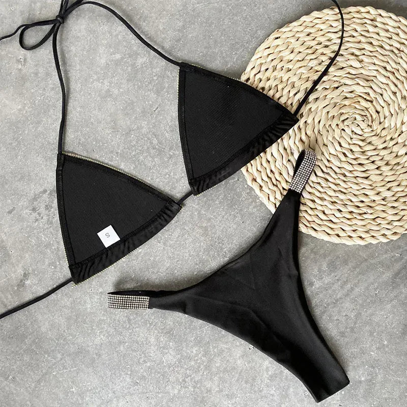Rachymack Swimwear Diamond Bikini Women Swimsuit | Swimwear Two Pieces Bikini Set