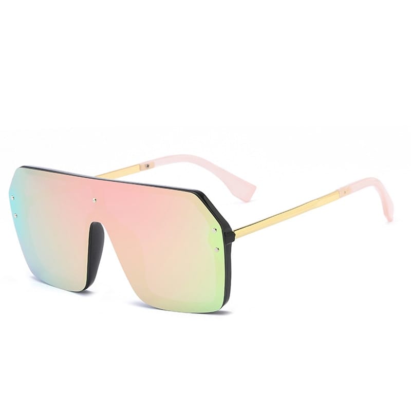 Rachymack reflective pink / as picture Fashion Pink Mirror Sunglasses Shades