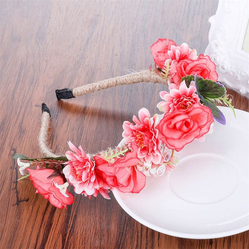 Rachymack RY2546-B / One Size Floral Weather Hair Hoop Hairwear