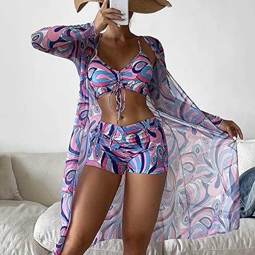 Sexy Floral Printed Push Up Bikini Set