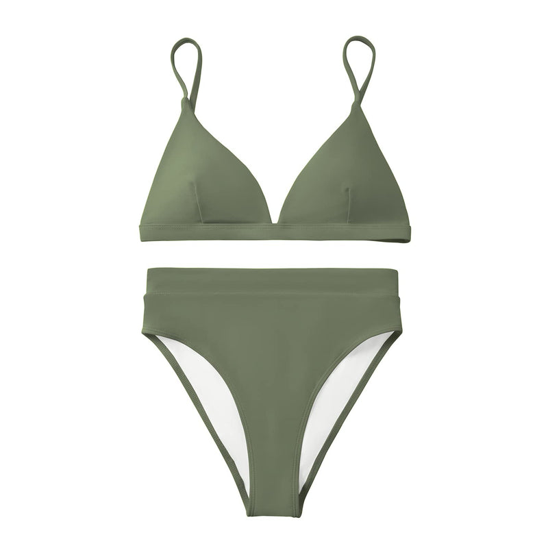 Women High Waisted High Cut Bikini Sets