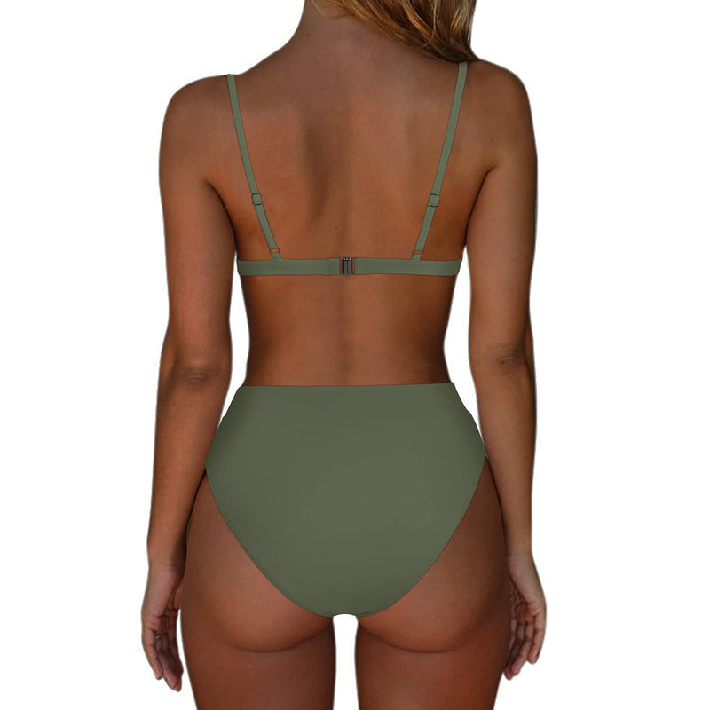 Women High Waisted High Cut Bikini Sets