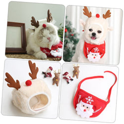 Adorable Pet Christmas Tree Pom-Pom Hat