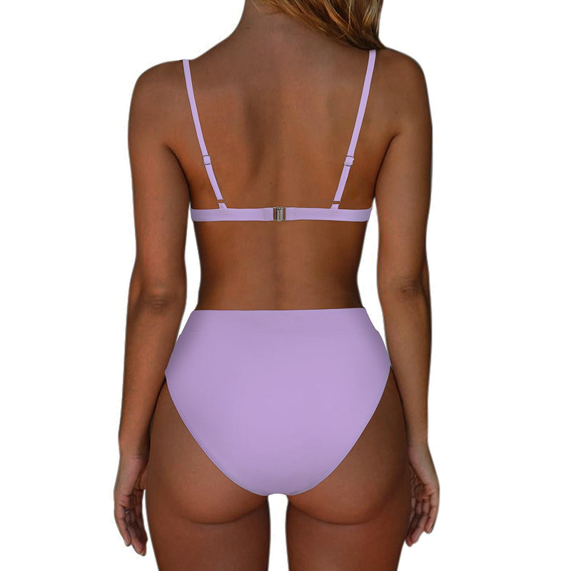 Women High Waisted High Cut Bikini Sets