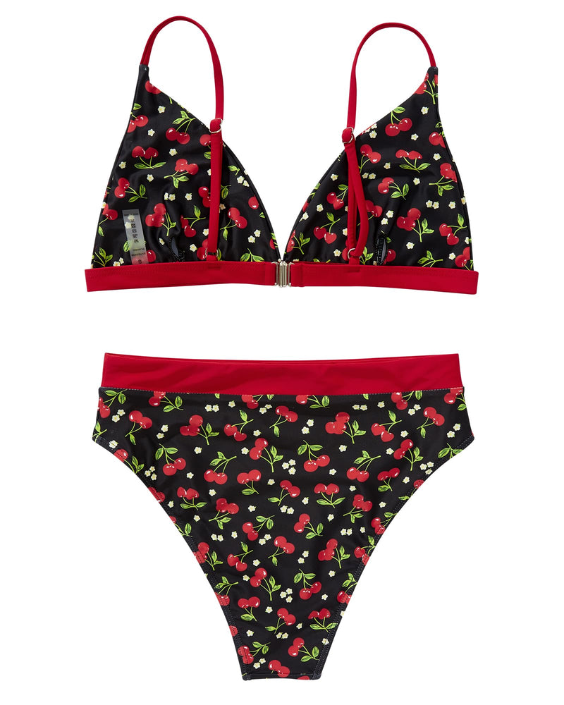 Women High Waisted High Cut Bikini Sets