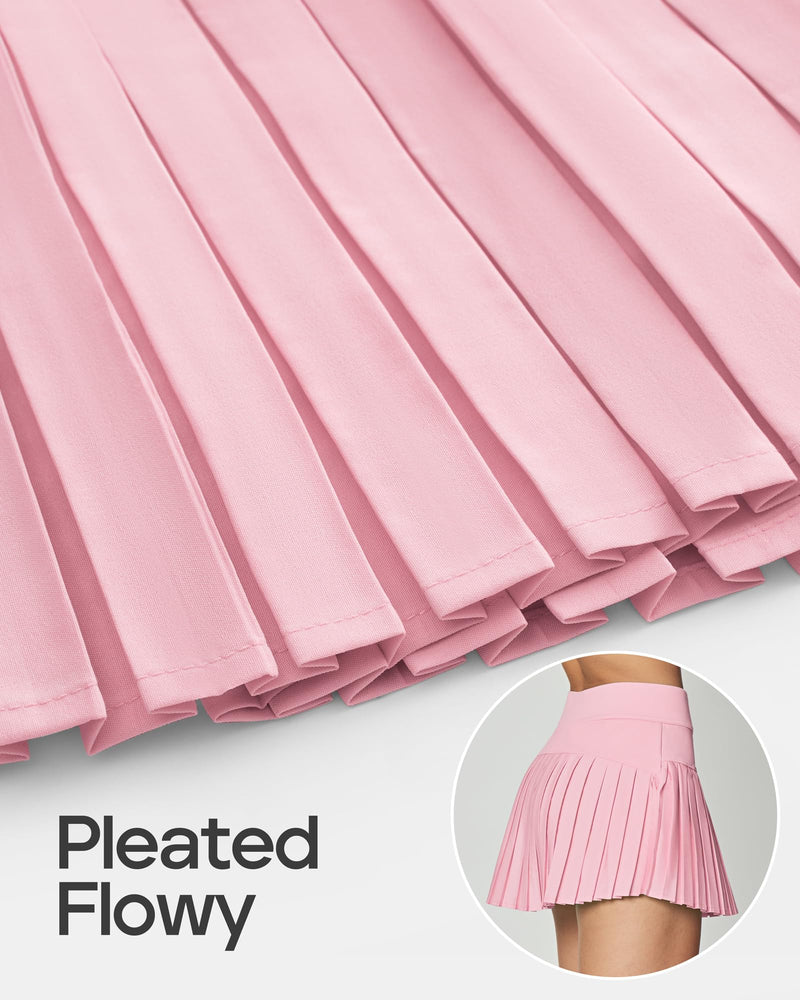 Women's Tennis Skirt with Shorts Pleated