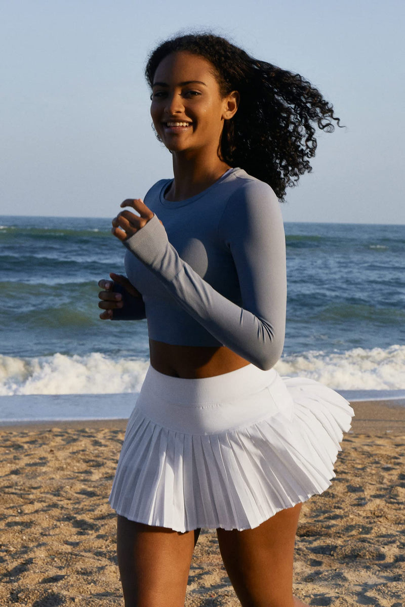 Women's Tennis Skirt with Shorts Pleated
