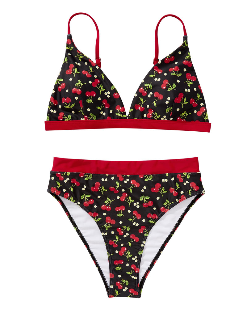 Women High Waisted High Cut Bikini Sets