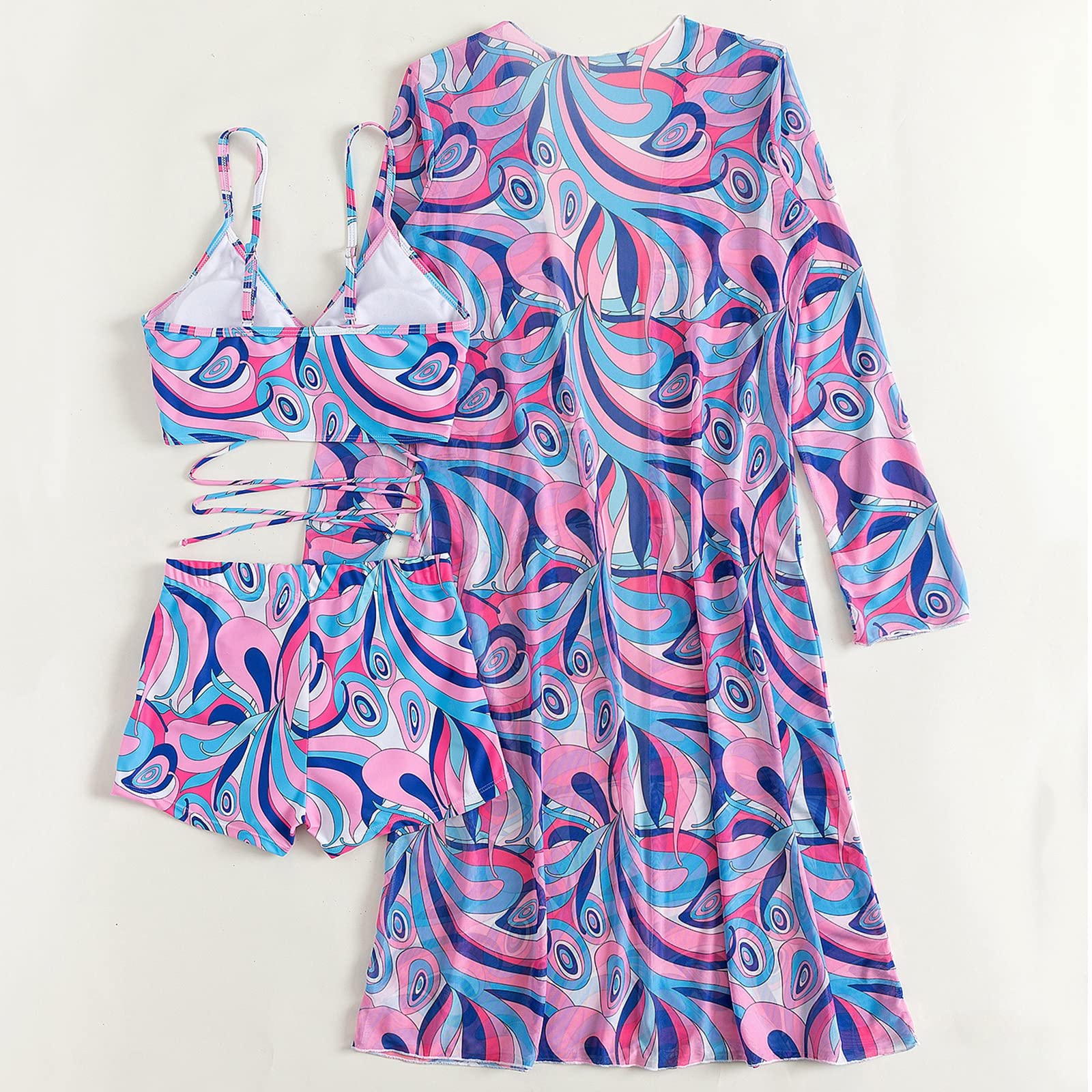 Sexy Floral Printed Push Up Bikini Set