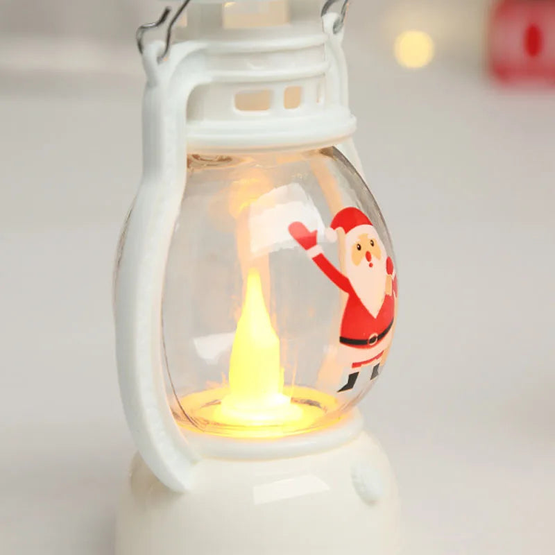 Christmas Gift Santa Claus Candle Warm Lights For Home Decorations