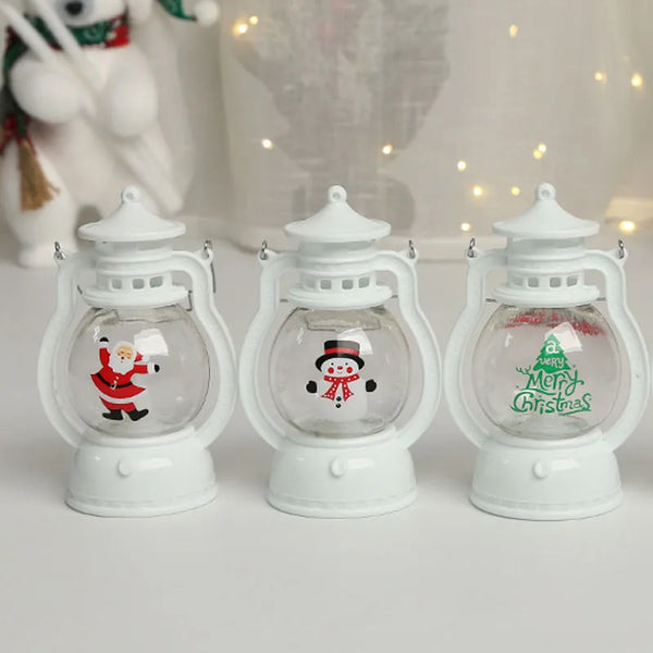 Christmas Gift Santa Claus Candle Warm Lights For Home Decorations