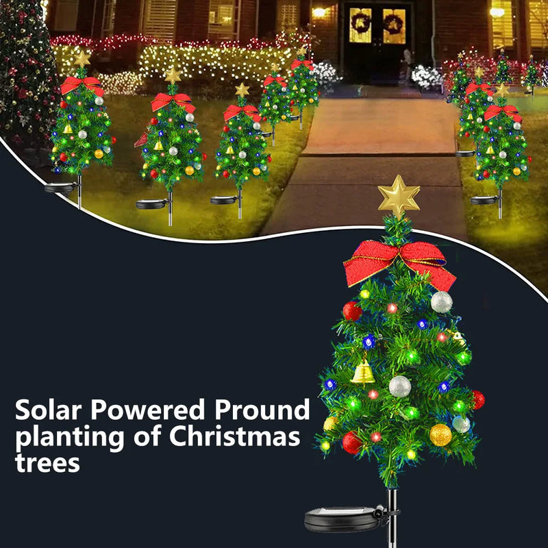 Solar Powered Christmas Tree