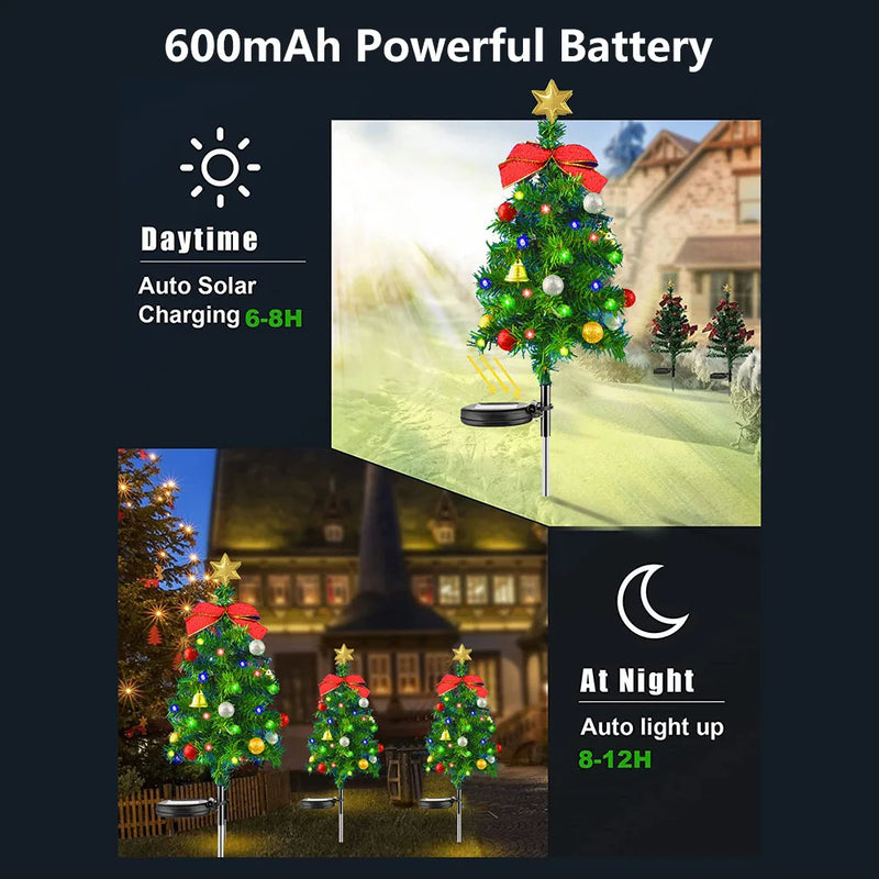 Solar Powered Christmas Tree