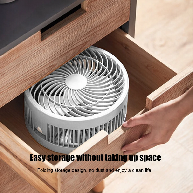 Pink Telescopic Folding Floor Fan