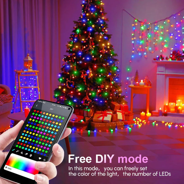 Christmas Tree RGB Lights Smart Bluetooth Control