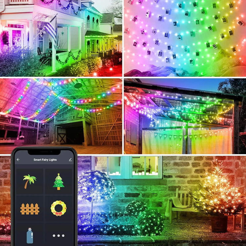 Christmas Tree RGB Lights Smart Bluetooth Control