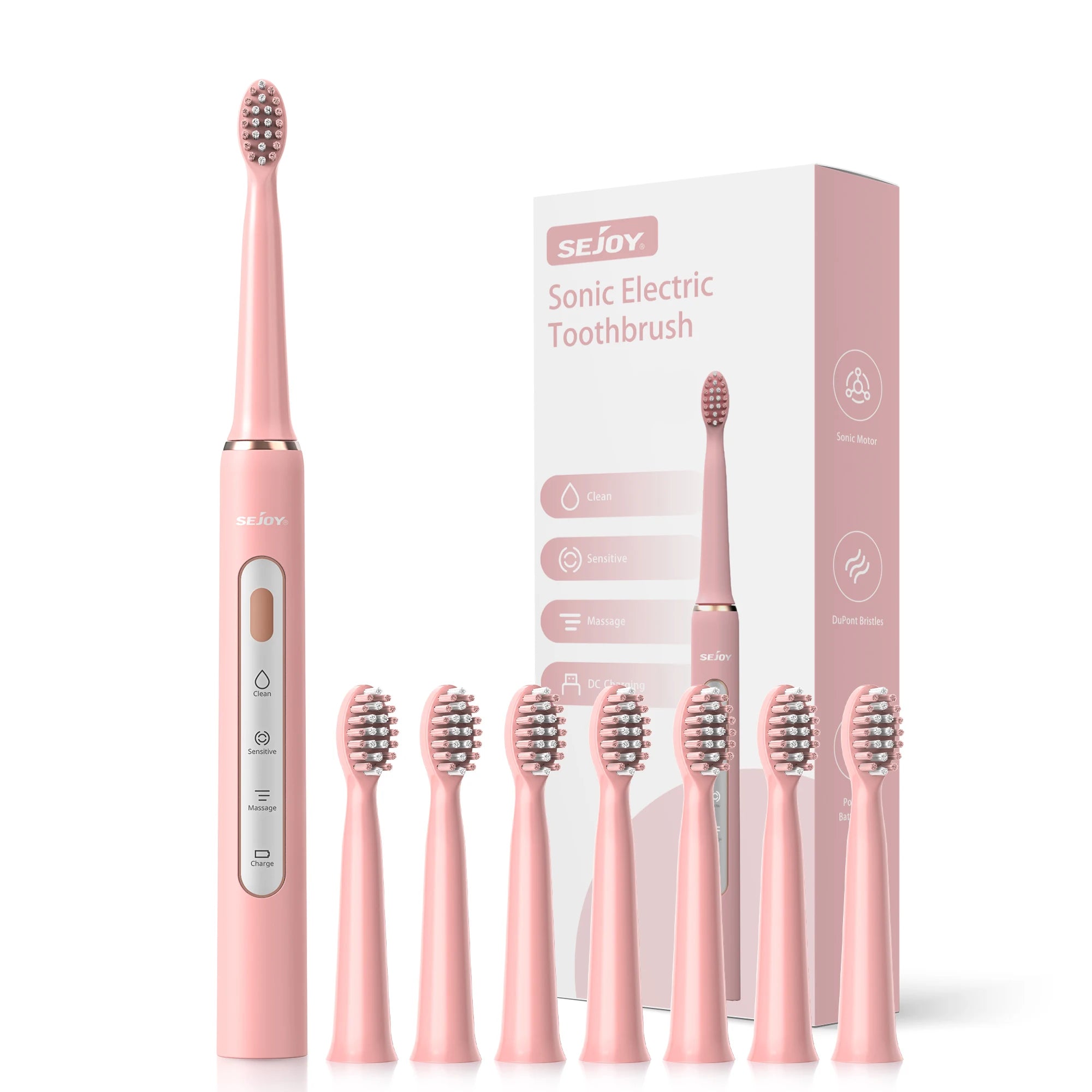 Rechargeable Sonic Electric Toothbrush Set