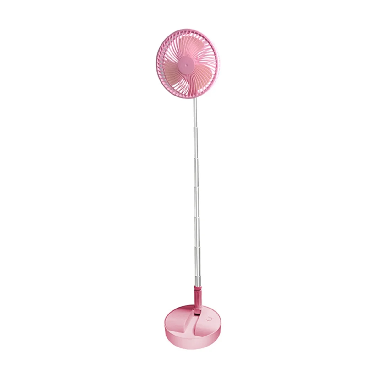 Pink Telescopic Folding Floor Fan