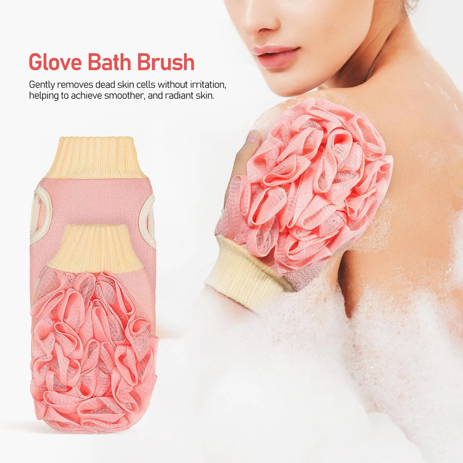 Rachymack 3-Piece Exfoliating Bath Glove Set