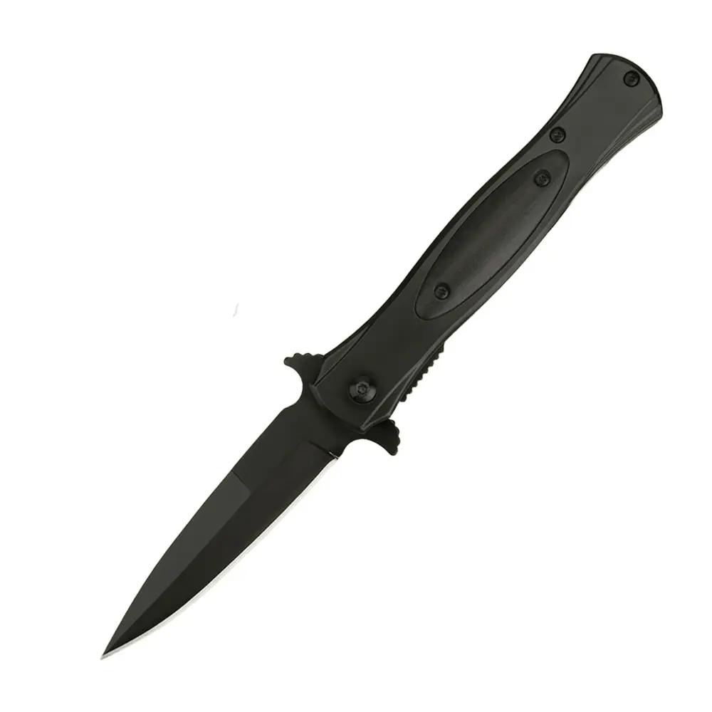 Rachymack Black High-Quality Stainless Steel Folding Knife: Men’S Tactical EDC Multi-Tool with Quick Open/Close for Outdoor Use—An Ideal Choice for Camping, Hiking, Exploration, DIY Projects, Everyday Use, Fishing, and Hunting.