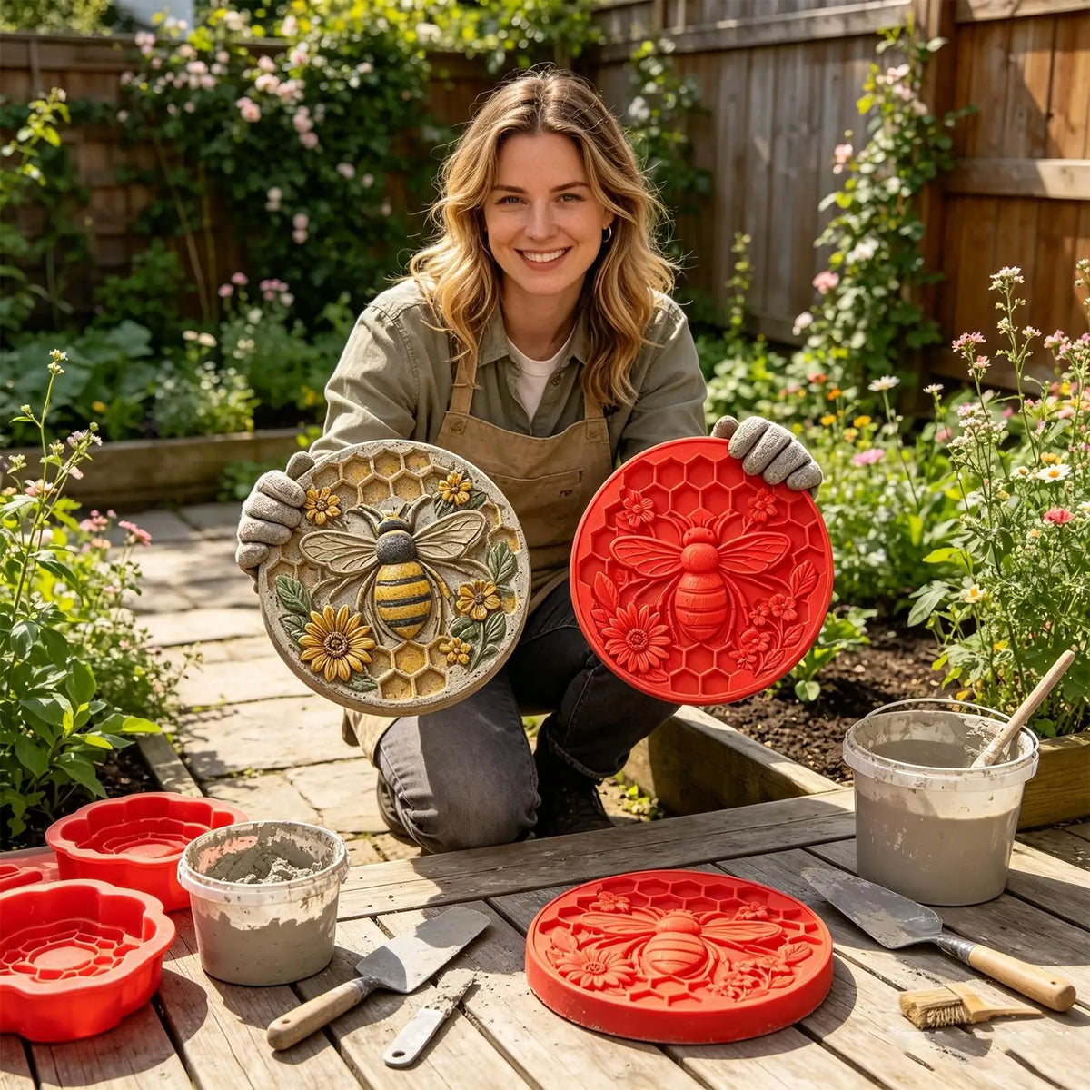 Rachymack Garden Molds Reusable Stepping Stone Mold