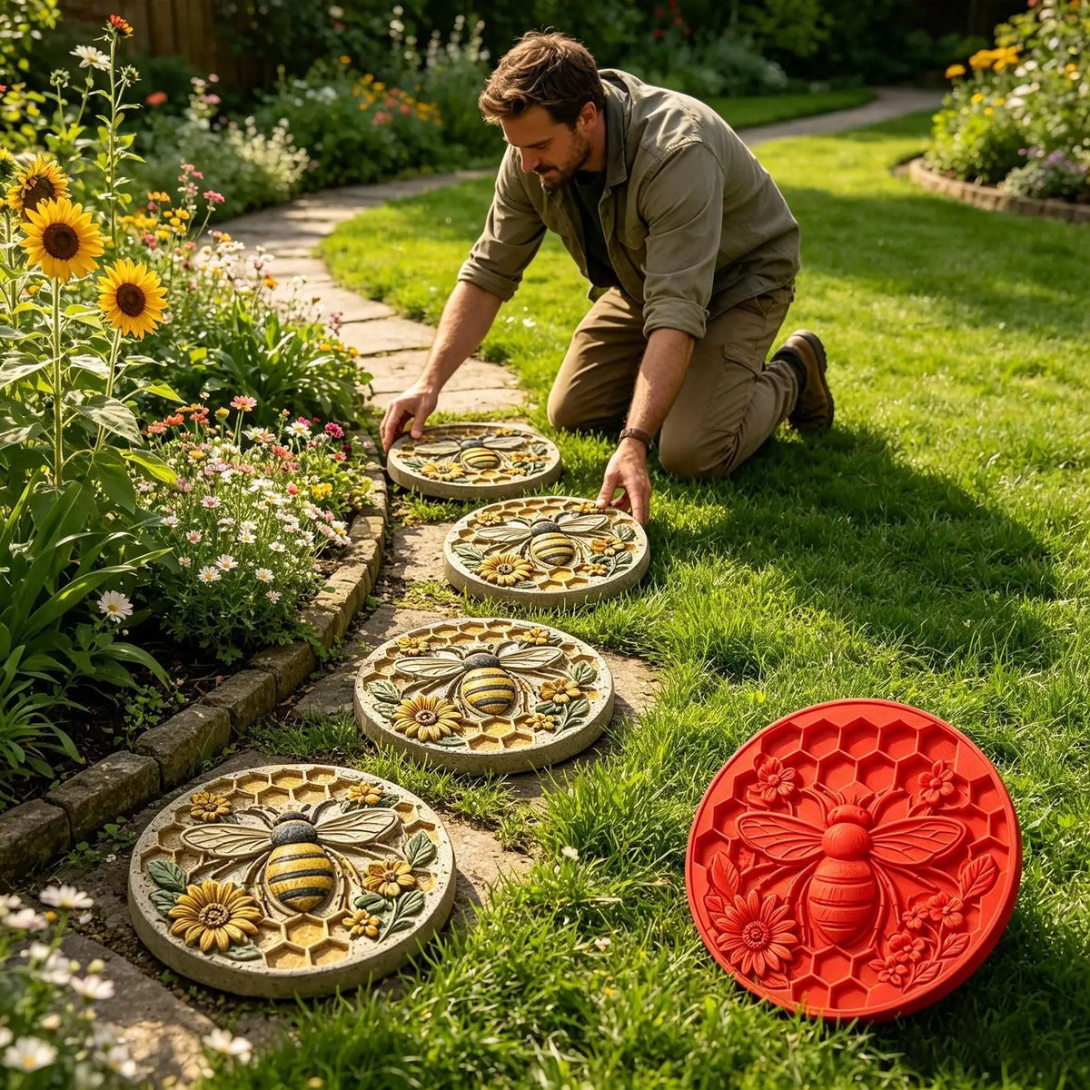 Rachymack Garden Molds Reusable Stepping Stone Mold