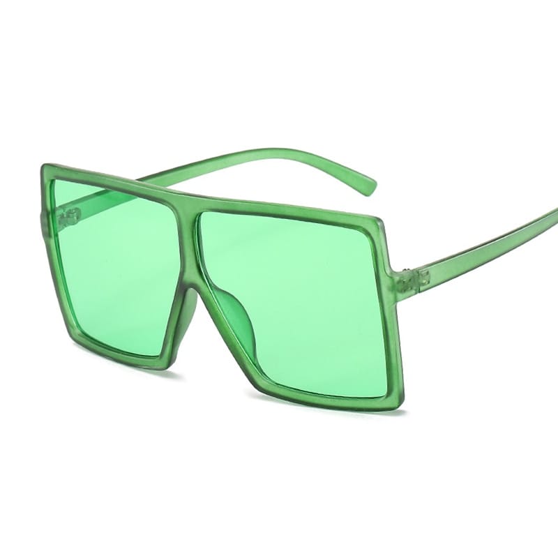 Rachymack Green Big Frame Sun Glasses Female Vintage Retro Unisex Oculos Feminino