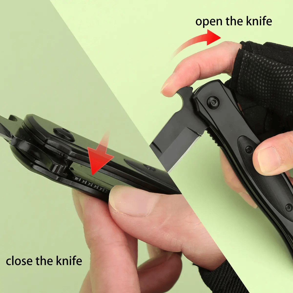 Rachymack High-Quality Stainless Steel Folding Knife: Men’S Tactical EDC Multi-Tool with Quick Open/Close for Outdoor Use—An Ideal Choice for Camping, Hiking, Exploration, DIY Projects, Everyday Use, Fishing, and Hunting.