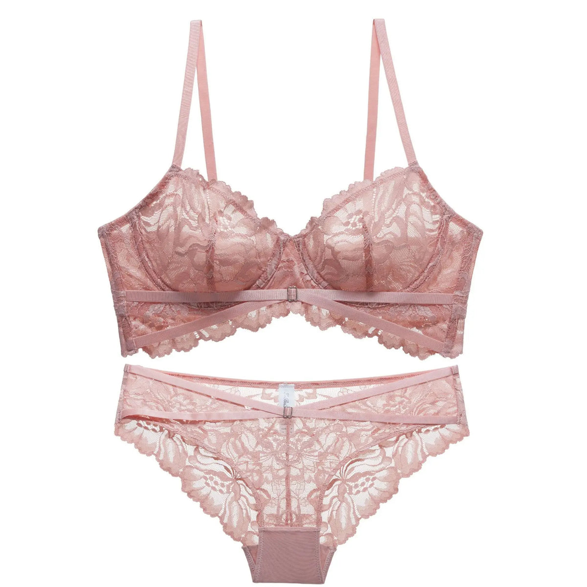 Rachymack pink / 80B(36B) Logirlve Top High Quality Bra Set Lingerie Push Up Brassiere Lace Embroidery Underwear Set Ultra-thin Cup For Women underwear