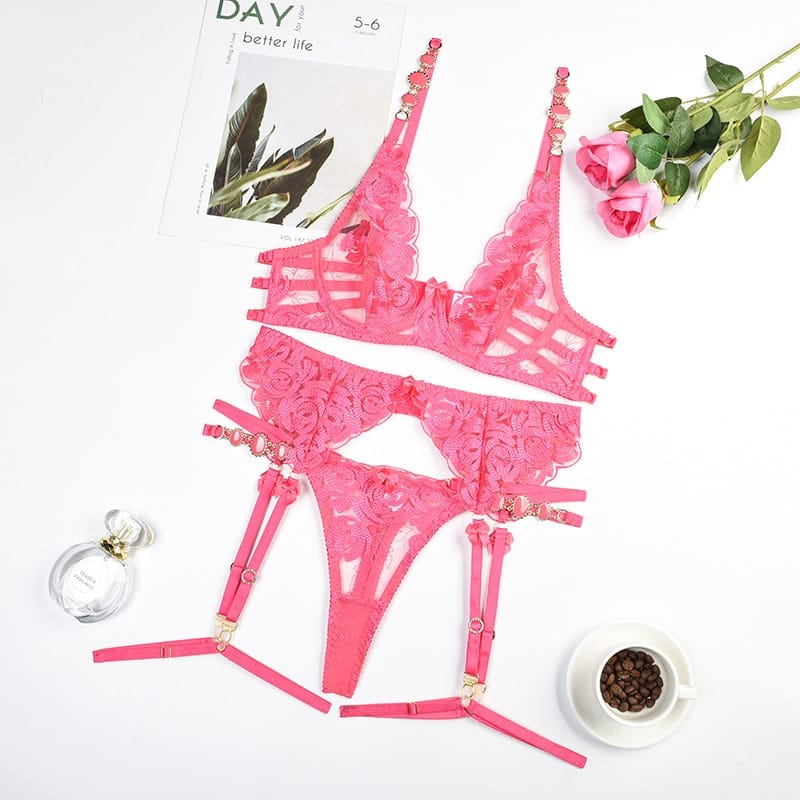 Rachymack Pink / S Ellolace Fancy Lingerie Luxury