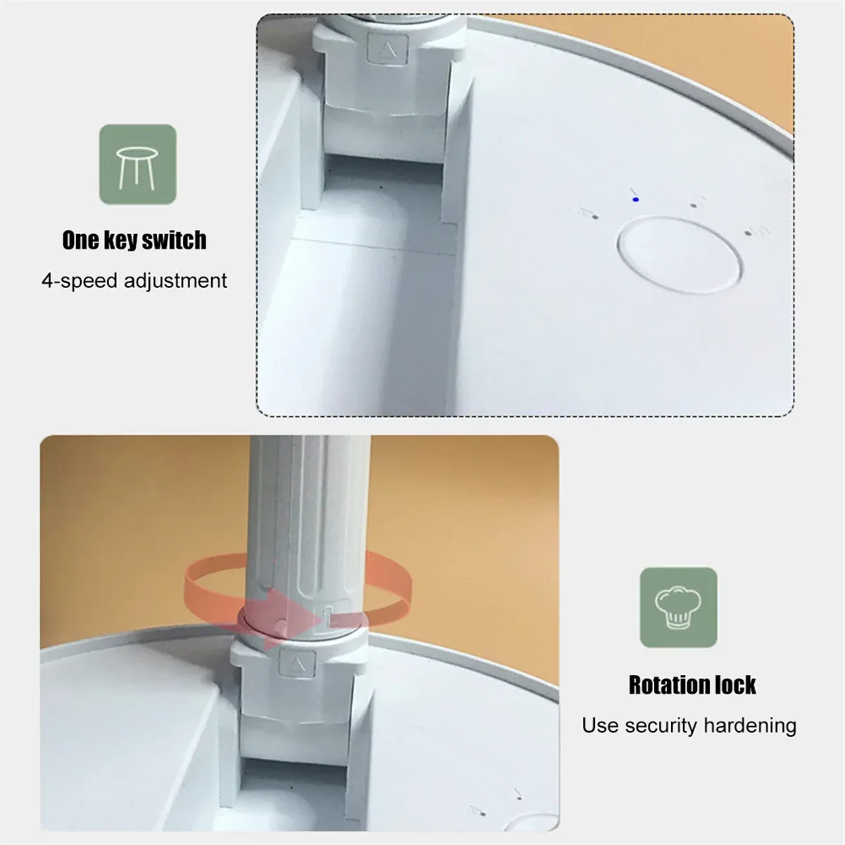 Rachymack Pink Telescopic Folding Floor Fan