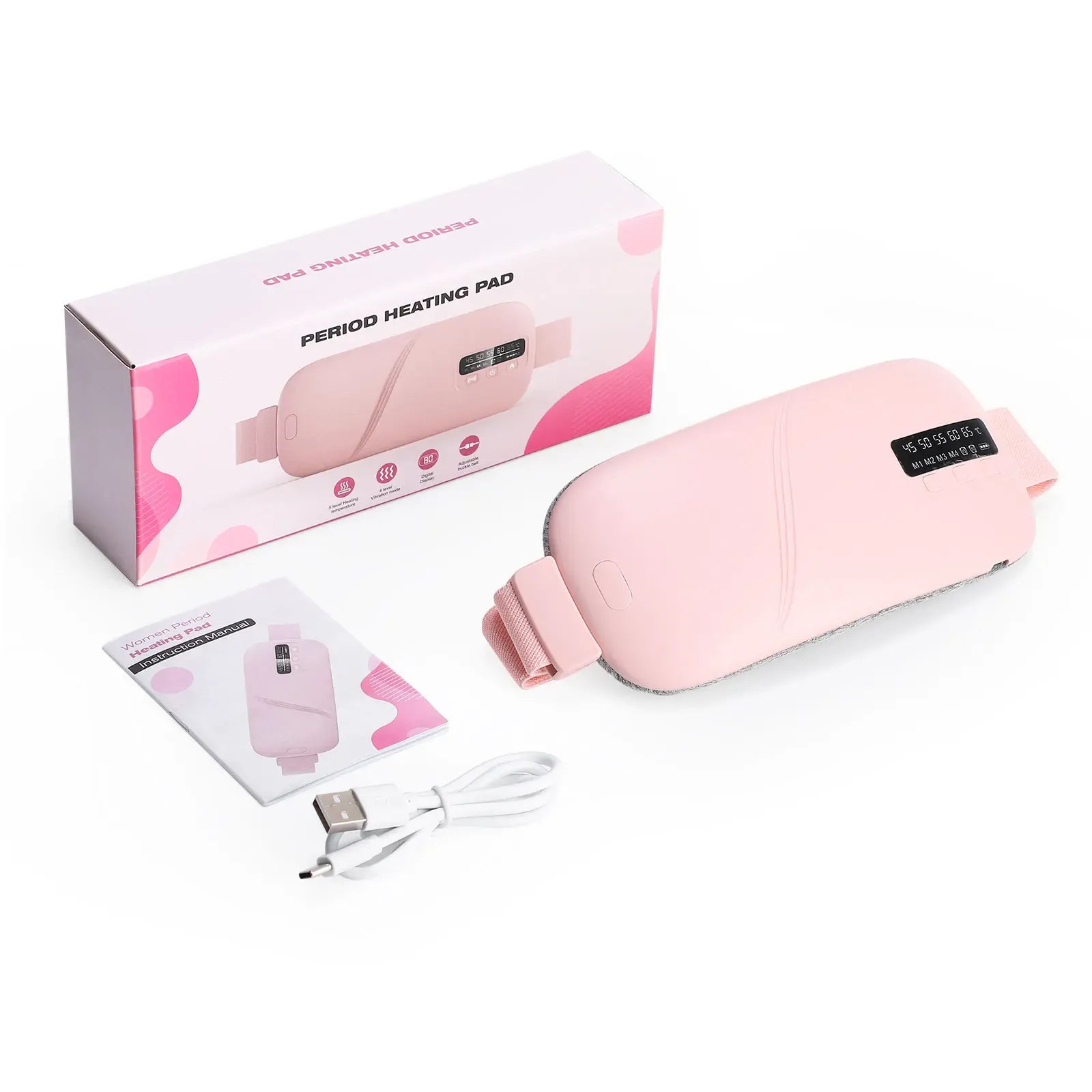 Rachymack Pink / UNITED KINGDOM Rechargeable Menstrual Heating Relief Belt