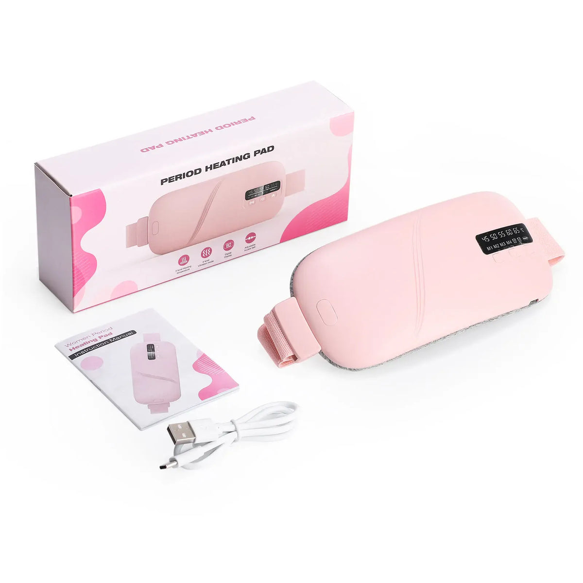 Rachymack Pink / UNITED KINGDOM Rechargeable Menstrual Heating Relief Belt