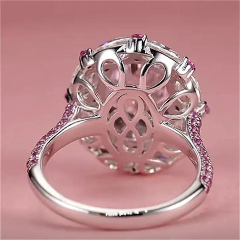 Rachymack Pink Zircon Oval Women’s Ring