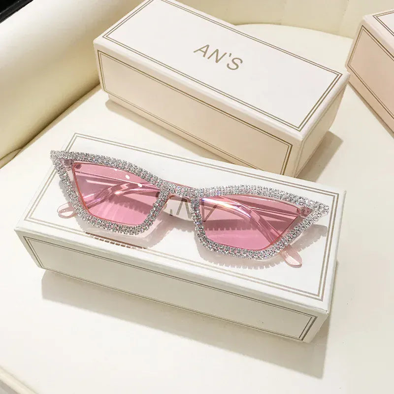 Rachymack Rachymack Dazzling crystal diamond Cat Eye Sunglasses